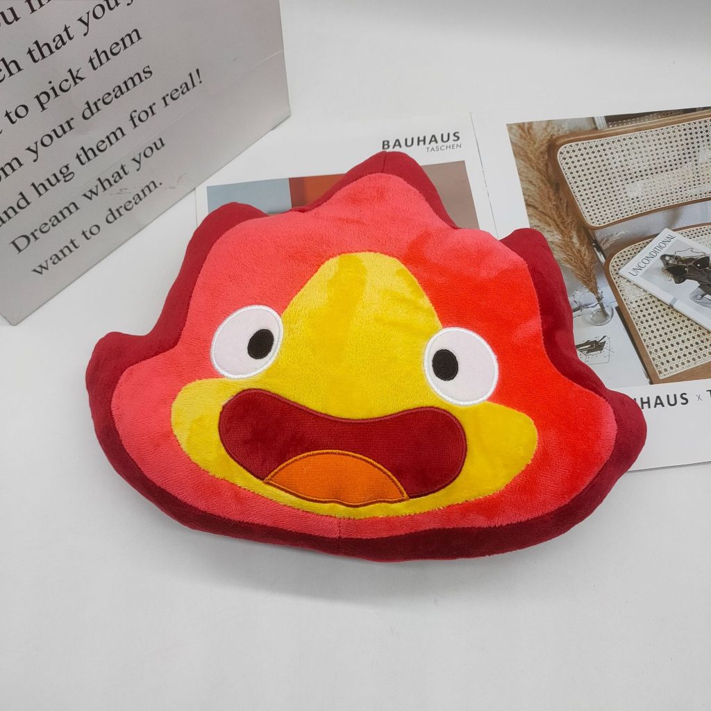 24CM New Calcifer Plush Toys Cartoon Filled Soft Dolls Children Christmas Gifts Home Decorative Toys Wholesale 1 - Ghibli Europe Store