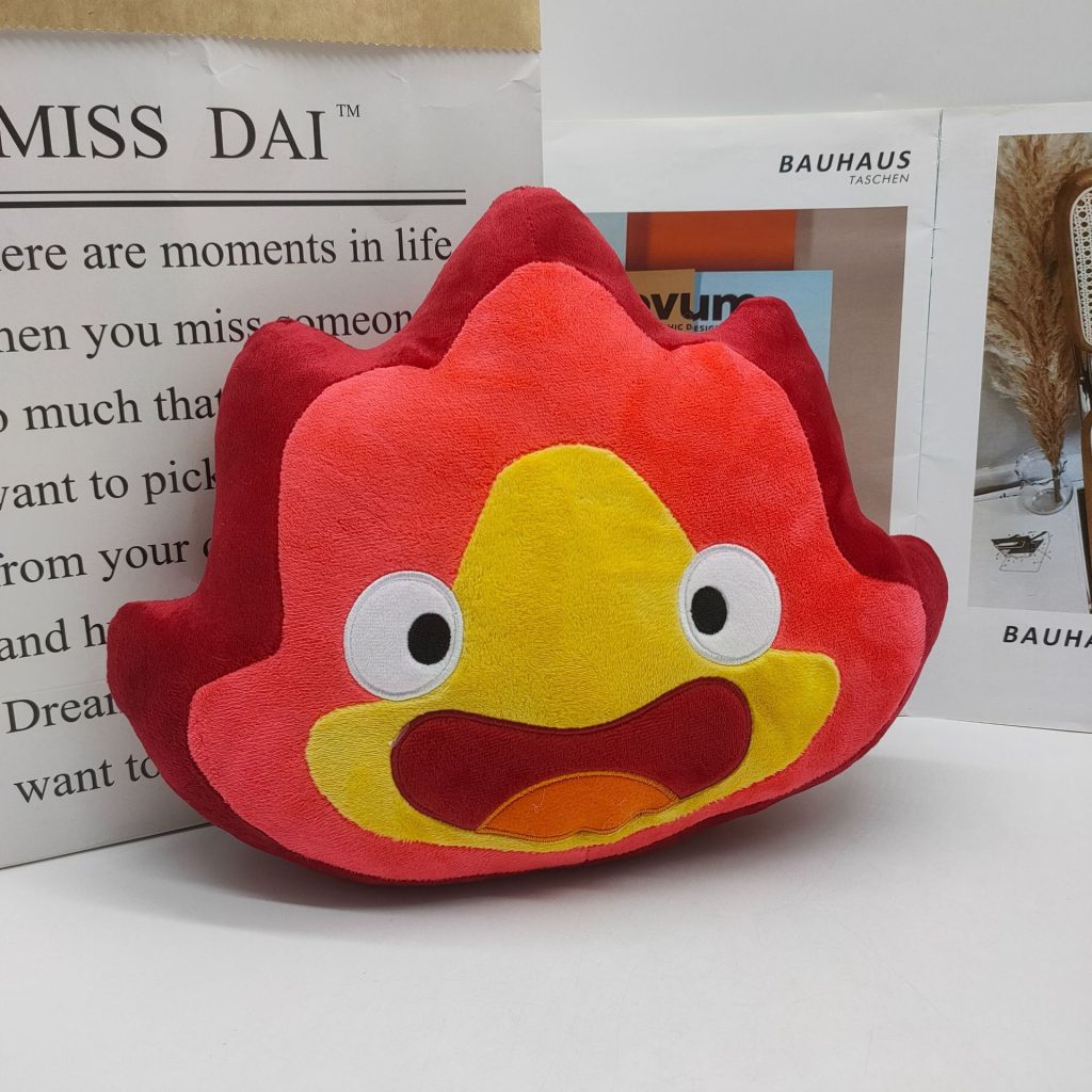 24CM New Calcifer Plush Toys Cartoon Filled Soft Dolls Children Christmas Gifts Home Decorative Toys Wholesale 2 - Ghibli Europe Store