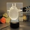 3D Led Lamp Spirited Away No Face Man Totoro Action Figure Nightlight Cute Room Decor Light 1 - Ghibli Europe Store