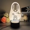 3D Led Lamp Spirited Away No Face Man Totoro Action Figure Nightlight Cute Room Decor Light 2 - Ghibli Europe Store