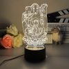 3D Led Lamp Spirited Away No Face Man Totoro Action Figure Nightlight Cute Room Decor Light 5 - Ghibli Europe Store