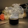 3D Led Lamp Spirited Away No Face Man Totoro Action Figure Nightlight Cute Room Decor Light 6 1 - Ghibli Europe Store