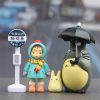 4pcs lot 3 5cm Anime My Neighbor Totoro Action Figure Toy Hayao Miyazaki Mini Garden PVC 1 - Ghibli Europe Store