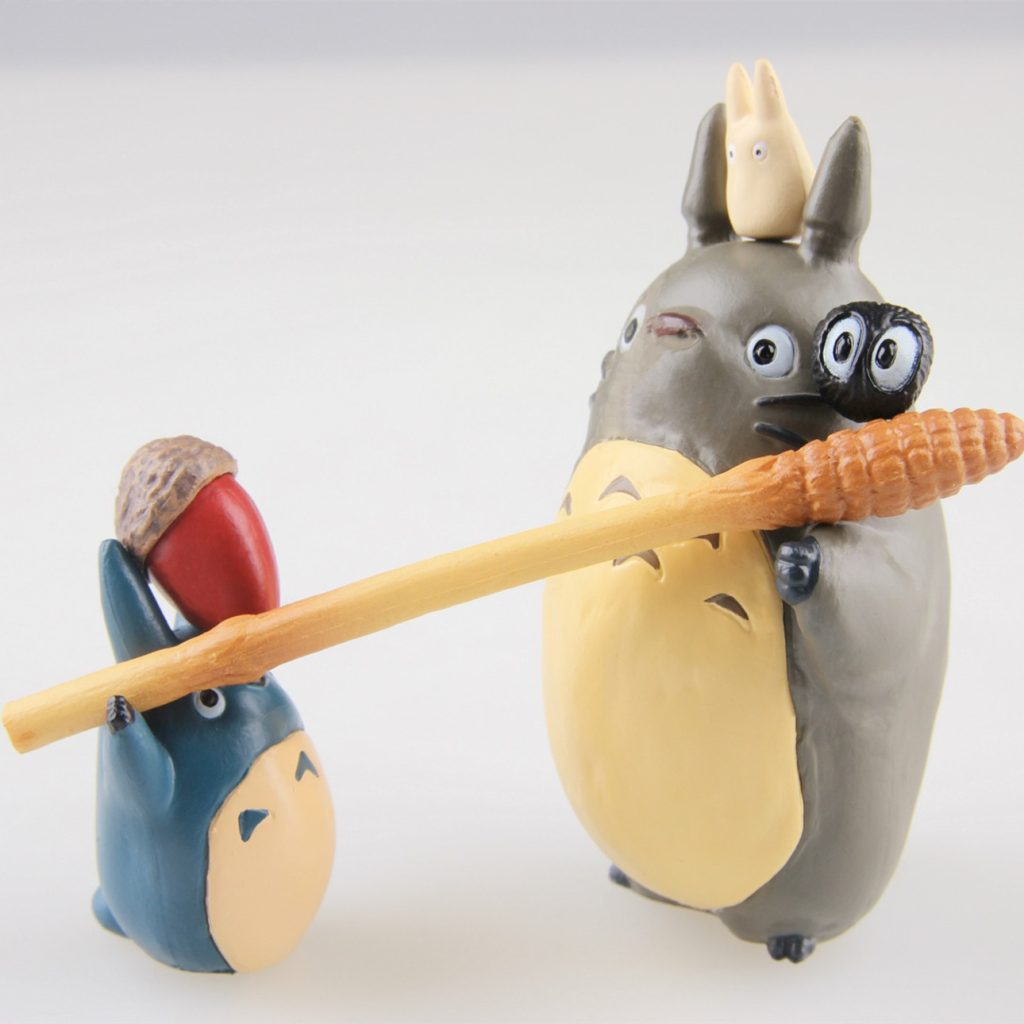 Anime Miyazaki Hayao My Neighbor Totoro with Umbrella Fried charcoal Figure Birthday gift Collectible Model ToyGarden 4 1 - Ghibli Europe Store