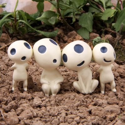 Studio Ghibli Princess Mononoke Kodama Tree Spirit Figures