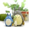 Totoro Japanese Anime 3 5 5cm Mini Tonari no Totoro with Lotus leaf Mini Cartoon Figures 1 2 - Ghibli Europe Store