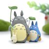 Totoro Japanese Anime 3 5 5cm Mini Tonari no Totoro with Lotus leaf Mini Cartoon Figures 2 1 - Ghibli Europe Store