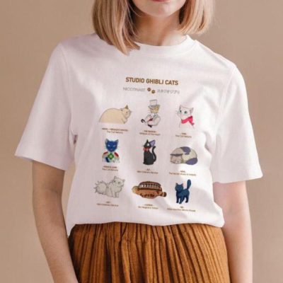Studio Ghibli Cats Anime Inspired design Tee Unisex T-Shirt