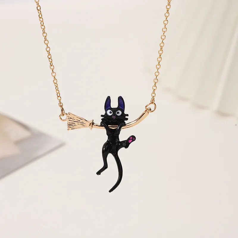 Kiki's Delivery Service Ghibli Cat Necklace for Women