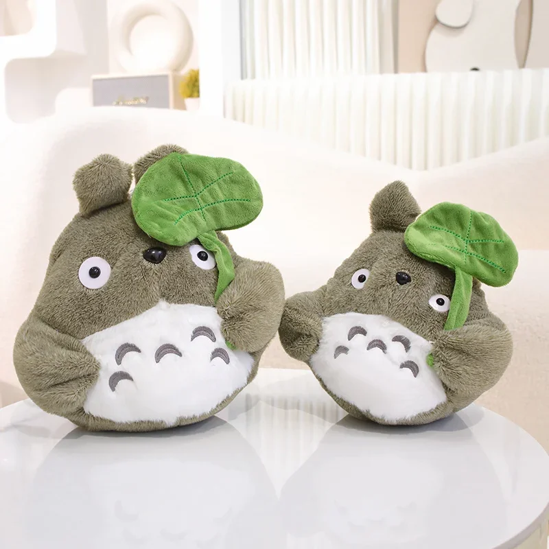 Cartoon My Neighbor Totoro Hold Lotus Leaf Plush