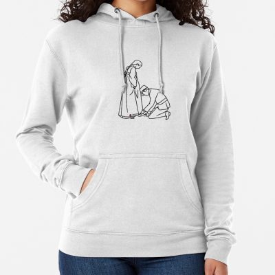 Mr Sunshine Line Art Stickers Hoodie