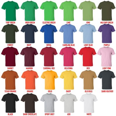t shirt color chart - Ghibli Europe Store