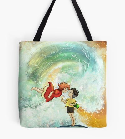 Ponyo And The Great Wawe Tote Bag