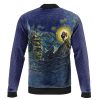 Howls Moving Castle Starry Night Studio Ghibli Bomber Jacket BACK Mockup - Ghibli Europe Store