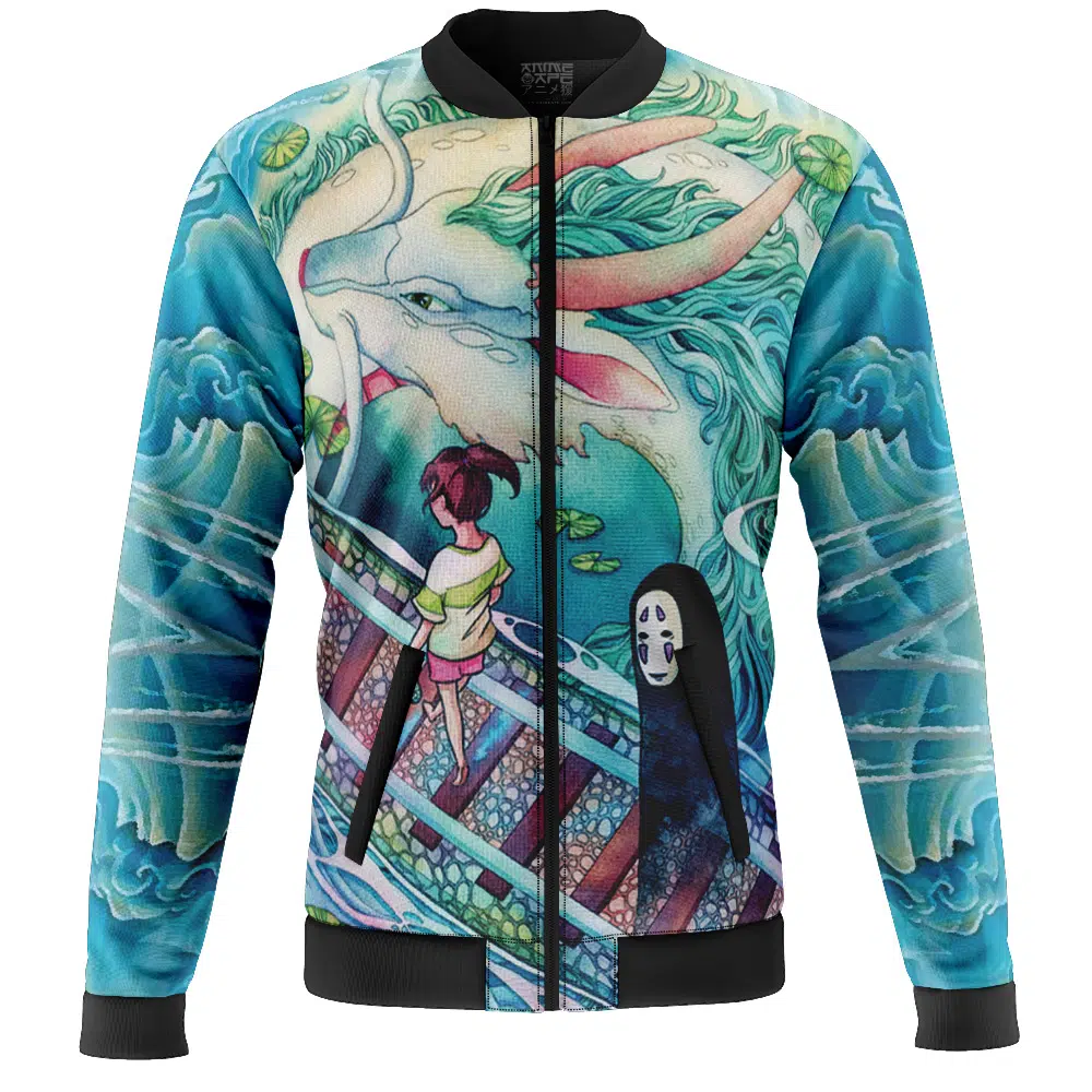 Mythical Spirited Away Studio Ghibli Casual Bomber Jacket