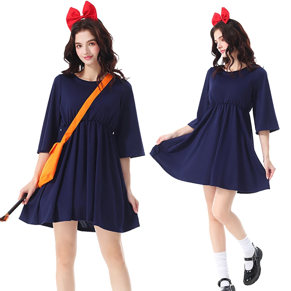 Kiki Costumes Witch Dress for Women Hayao Miyazaki Kiki Cosplay